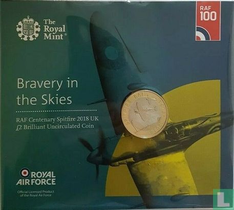 Vereinigtes Königreich 2 Pound 2018 (Folder) "Centenary of the Royal Air Force - Spitfire" - Bild 1
