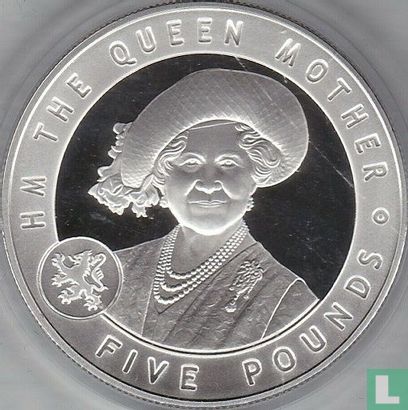 Jersey 5 pounds 2007 (PROOF) "5th anniversary Death of Queen Mother" - Image 2
