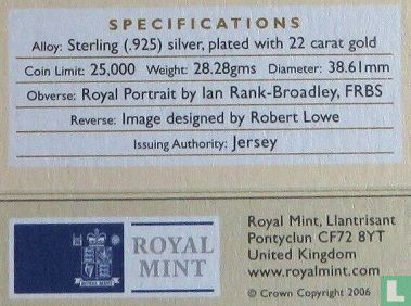 Jersey 5 pounds 2006 (PROOF) "Golden Age of Steam - Coronation" - Afbeelding 3