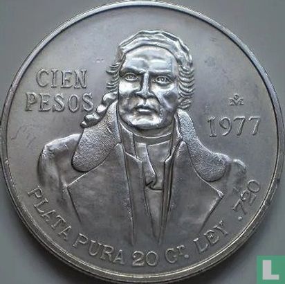 Mexique 100 pesos 1977 (type 3) - Image 1