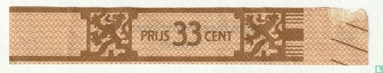 Prijs 33 cent - (Agio sigarenfabrieken N.V. Duizel) - Afbeelding 1