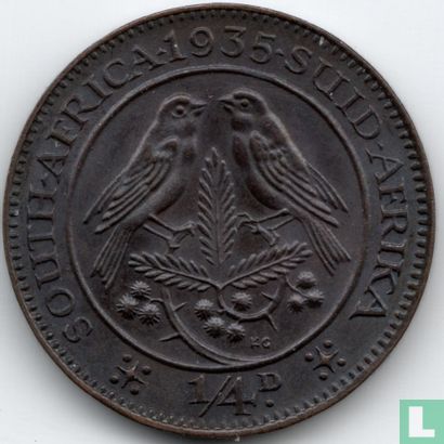 Zuid-Afrika ¼ penny 1935 - Afbeelding 1