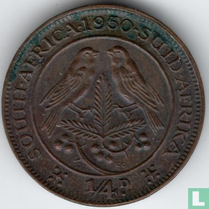 South Africa ¼ penny 1950 - Image 1