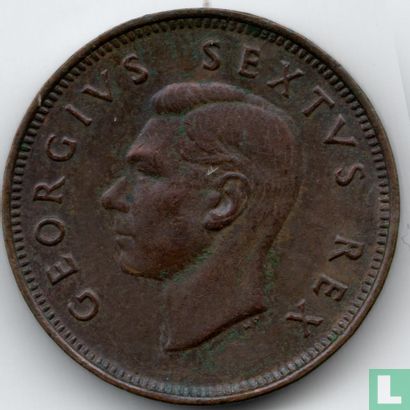South Africa ¼ penny 1950 - Image 2