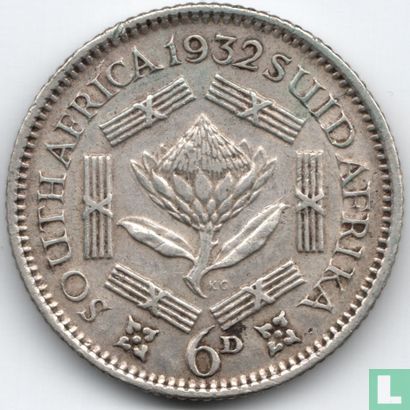 Afrique du Sud 6 pence 1932 - Image 1