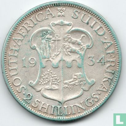 Zuid-Afrika 2 shillings 1934 - Afbeelding 1