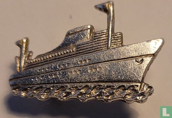 Schip [blanc met vlaggen] 