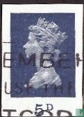 Koningin Elizabeth II.5d  pre-paid briefkaart