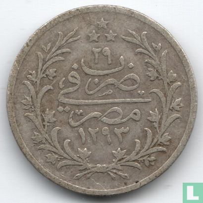 Ägypten 1 Qirsh  AH1293-29 (1903 - type 1 - W)1903 (AH1293-29 - Typ 1 - W) - Bild 1