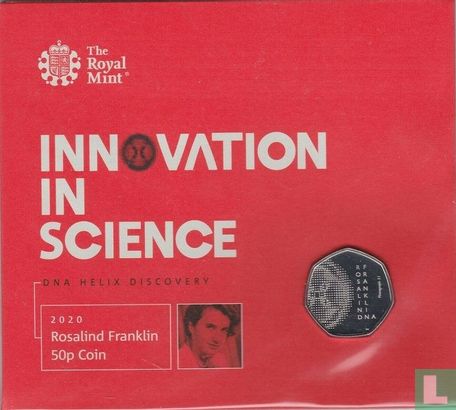 Verenigd Koninkrijk 50 pence 2020 (folder) "100th anniversary Birth of Rosalind Franklin" - Afbeelding 1