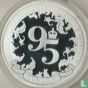 Îles Salomon ½ dollar 2021 (PROOFLIKE - non coloré) "95th Birthday of Queen Elizabeth II" - Image 2