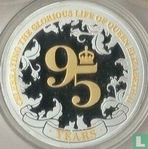 Salomonseilanden ½ dollar 2021 (PROOFLIKE - gekleurd) "95th Birthday of Queen Elizabeth II" - Afbeelding 2