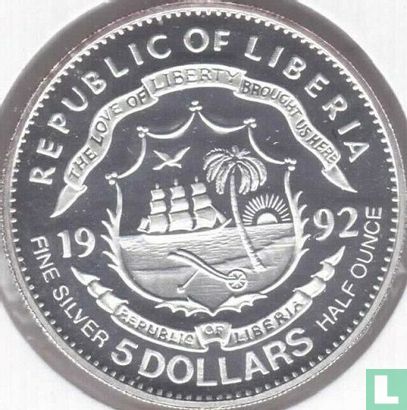 Liberia 5 dollars 1992 (PROOF) "Formula one - Gerhard Berger" - Afbeelding 1