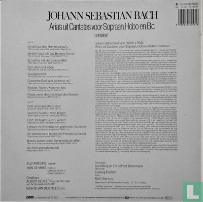 Johann Sebastian Bach Aria's uit Cantates voor sopraan, hobo en B.c. - Afbeelding 2