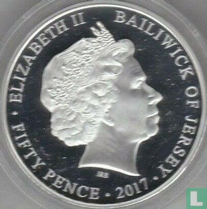 Jersey 50 pence 2017 (PROOFLIKE) "65th anniversary Accession to the throne of Queen Elizabeth II" - Image 1