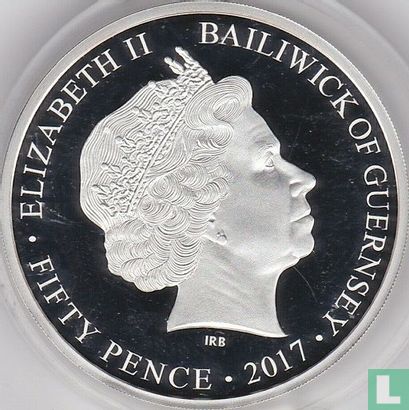 Guernesey 50 pence 2017 (PROOFLIKE) "65th anniversary Accession to the throne of Queen Elizabeth II" - Image 1