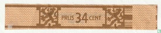 Prijs 34 cent - Agio Sigarenfabrieken N.V. Duizel - Afbeelding 1