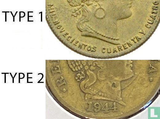 Peru 20 centavos 1944 (type 2) - Image 3