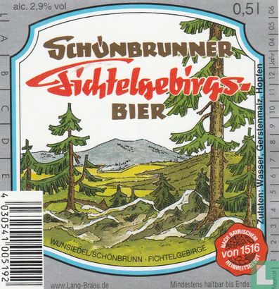 Schönbrunner Fichtelgebirgsbier