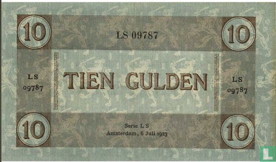 10 Guilders Netherlands 1921 - Image 2