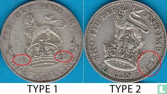 Vereinigtes Königreich 1 Shilling 1927 (Typ 2) - Bild 3