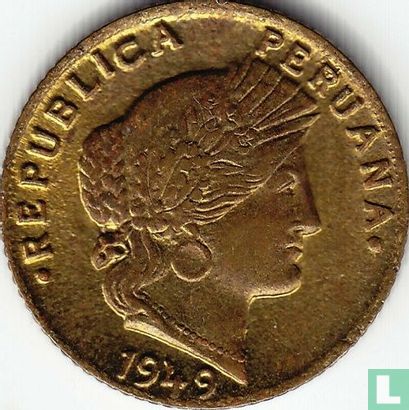 Peru 5 centavos 1949 (type 1) - Afbeelding 1