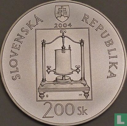 Slovaquie 200 korun 2004 "300th anniversary Birth of Ján Andrej Segner" - Image 1