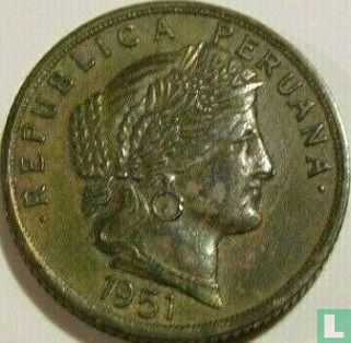 Peru 10 centavos 1951 (4 g - met AFP) - Afbeelding 1