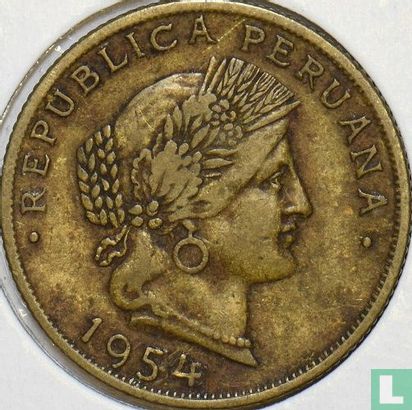 Peru 20 centavos 1954 - Afbeelding 1