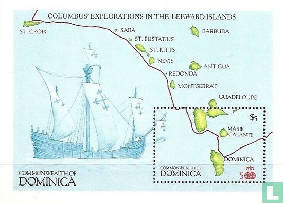Reiseroute von Kolumbus
