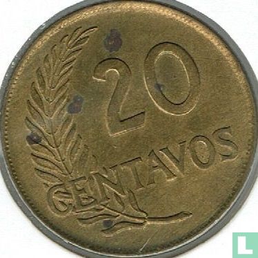 Peru 20 centavos 1957 - Afbeelding 2