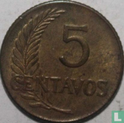 Peru 5 centavos 1957 (type 2) - Image 2