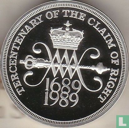 Verenigd Koninkrijk 2 pounds 1989 (PROOF - zilver) "300th anniversary of the Claim of Right" - Afbeelding 1
