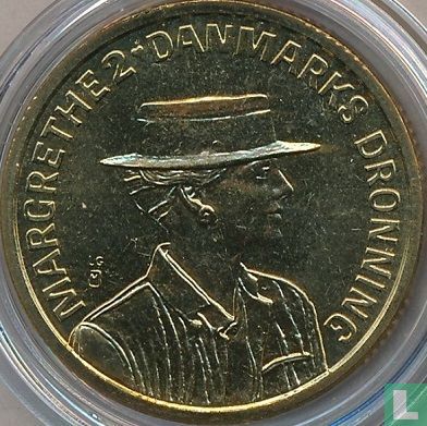 Denmark 20 kroner 19900 "50th birthday of Queen Margrethe II" - Image 2