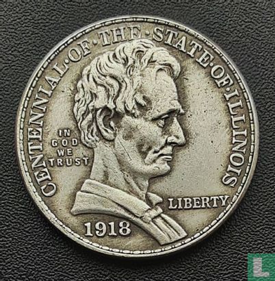 Verenigde Staten ½ dollar 1918 "Illinois centennial" - Afbeelding 1