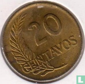 Pérou 20 centavos 1960 (avec AFP) - Image 2