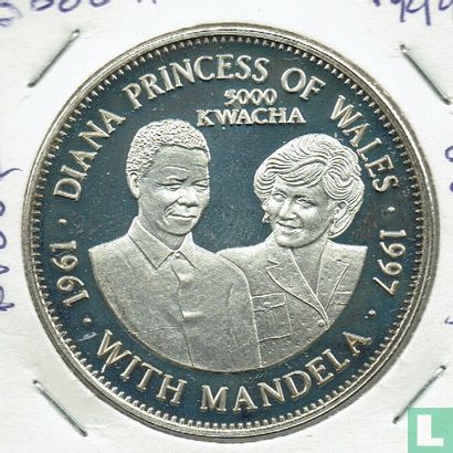 Sambia 5000 Kwacha 1999 (PP) "Princess Diana with Nelson Mandela" - Bild 2