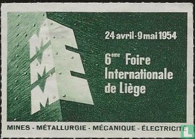 6eme Foire Internationale de Liege 1954