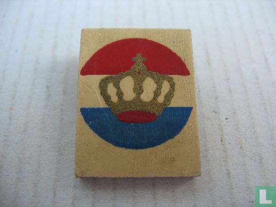 Kroon in vlag - Afbeelding 1