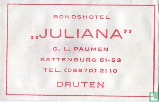 Bondshotel "Juliana" - Afbeelding 1