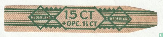 15 cent + opc.1 1/2 ct - (J. Ebbens Leeuwarden) - Bild 1