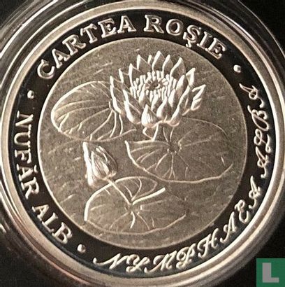 Moldova 10 lei 2008 (PROOF) "White water lily" - Image 2