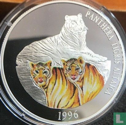 Mongolie 500 tugrik 1996 (BE) "Siberian tiger" - Image 2