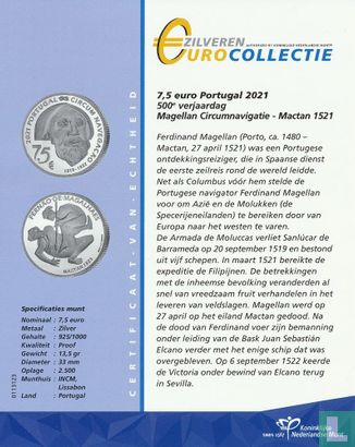 Portugal 7½ euro 2021 (PROOF - silver) "500th anniversary of Magellan's circumnavigation of the world" - Image 3