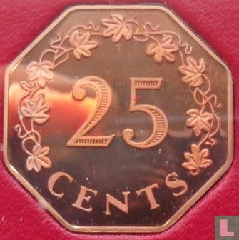 Malta 25 cents 1975 (PROOF - brons) "First anniversary Republic of Malta" - Afbeelding 2