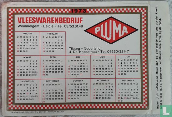 Pluma kalender 