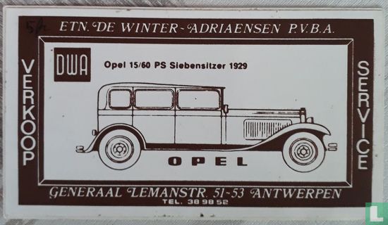 Etn. De Winter-Adriaensen  Verkoop Service Opel