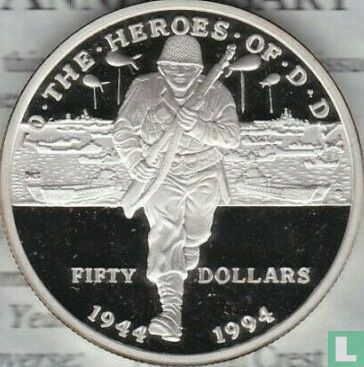 Marshalleilanden 50 dollar 1994 (PROOF) "50th anniversary of D-Day" - Afbeelding 2