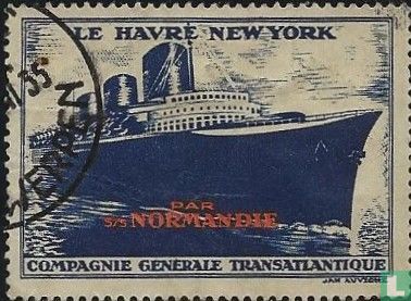 Le Havre - New York par S/S Normandie