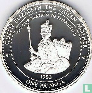 Tonga 1 Pa'anga 1996 (PP) "Queen Elizabeth the Queen Mother - Coronation of Queen Elizabeth II" - Bild 2